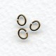 ^Small Oval Jump Rings Oxidized Brass 5x4mm