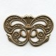 Enormous 85mm Stamping Embellishment Oxidized Brass (1)