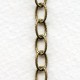 Antique Gold Brass Plated Steel Chain Oval 8x5mm Links (3ft)
