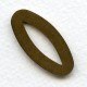 Oval Dramatic Connectors 32mm Oxidized Brass (3)