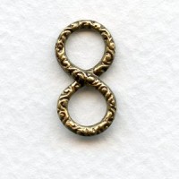^Infinity Symbol Connectors 20mm Oxidized Brass (6)