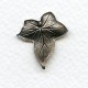Ivy Leaves Oxidized Silver Stampings 21mm (4)