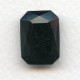 Octagon 18x13mm Jet Black Faceted Stone (1)