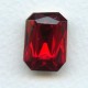 Octagon 18x13mm Ruby Foiled Faceted Stone (1)
