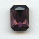 Octagon 18x13mm Amethyst Foiled Faceted Stone (1)