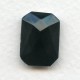 Octagon 18x13mm Jet Black Faceted Stone (1)