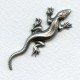 Gecko Stampings Oxidized Silver 58x22mm (2)