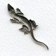 Gecko Stampings 62x15mm Oxidized Silver (2)