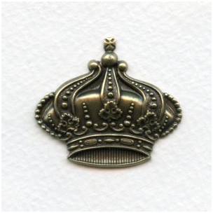 ^Crown Ornamentation 38mm Oxidized Brass (1)