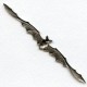 Bat in Flight Oxidized Silver Stamping (1)