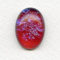 Mexican Opal Color Glass Oval Cabochon 25X18mm (1)