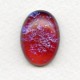 *Mexican Opal Color Glass Oval Cabochon 25X18mm (1)