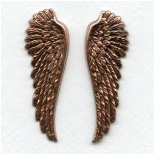 Spectacular Wings Oxidized Copper 52mm Tall (1 Set)