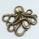 Large Octopus Oxidized Brass 63mm (1)