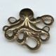 Large Octopus Oxidized Brass 63mm (1)