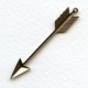 Large Arrow Pendant Oxidized Brass 62mm (1)