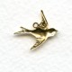 Westward Flying Bird Pendants Raw Brass (12)