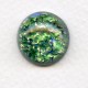 Green Glass Opal Cabochon Round 18mm (1)