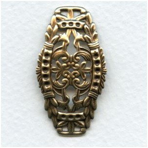 Elegant Filigree Bracelet Focal Point Oxidized Brass (1)