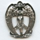 Grand Art Nouveau Goddess Oxidized Silver 62mm (1)