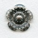 Filigree Flower Shapes Oxidized Silver 23mm (1)