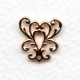 Feminine Filigree Y-Connector Rose Gold Plated (6)