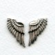 These Wings Look Real! Oxidized Silver (6 sets)