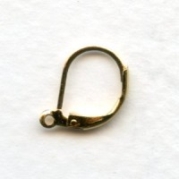 *Lever Back Earring Finding with Loop Bright Gold Plated (24)