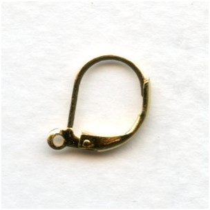 Lever Back Earring Finding with Loop Bright Gold Plated (24)