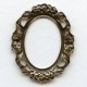 Floral Setting Frame Oxidized Brass (1)