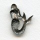 Small Mermaid Stampings Oxidized Silver 35mm (3)