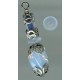 ^Matte Glass Spacer Beads 6x2mm Blue