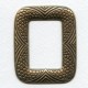 Embossed Detail Frame 65mm Stamping Oxidized Brass (1)