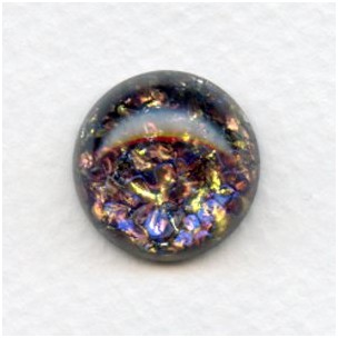 Amethyst Glass Opal Cabochon 18mm (1)