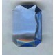 ^Light Sapphire Glass Octagons Unfoiled 14x10mm (2)