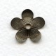 ^Beaded Detail Flower Shapes Oxidized Brass 18mm (12)
