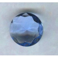 ^Light Sapphire Glass Round 18mm Unfoiled Stone