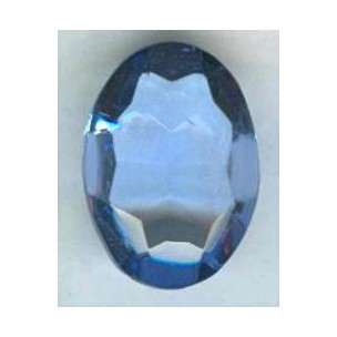^Light Sapphire Glass Oval Unfoiled Stone 18x13mm (1)