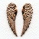 Highly Detailed Rose Gold Plated Wings 46mm (1 Pair)