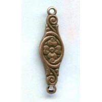 Lovely Floral Oxidized Copper Plated Connectors 30mm (12)