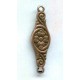^Lovely Floral Oxidized Copper Plated Connectors 30mm