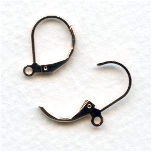 Lever Back Earring Findings with Loop Rose Gold Plated (24)