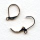 Lever Back Earring Findings with Loop Rose Gold Plated (24)