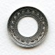 Filigree Porthole Settings Oxidized Silver 27mm (4)