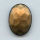 ^Amethyst Oval Glass Foiled Jewelry Stone 30x22mm (1)