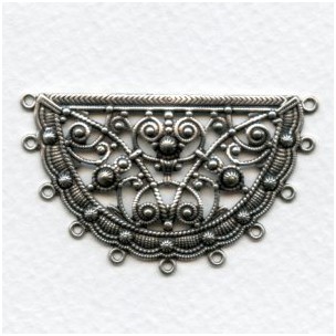 Eleven Loop Connector Oxidized Silver 50mm (3)