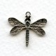 Detailed Small Dragonfly Pendants Oxidized Silver (6)
