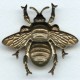 Giant Bumblebee Stamping Oxidized Brass 61mm (1)