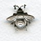 Bumblebee Stampings Tiny Oxidized Silver 18mm (6)