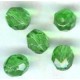 ^Light Emerald Fire Polished Round Faceted Beads 8mm